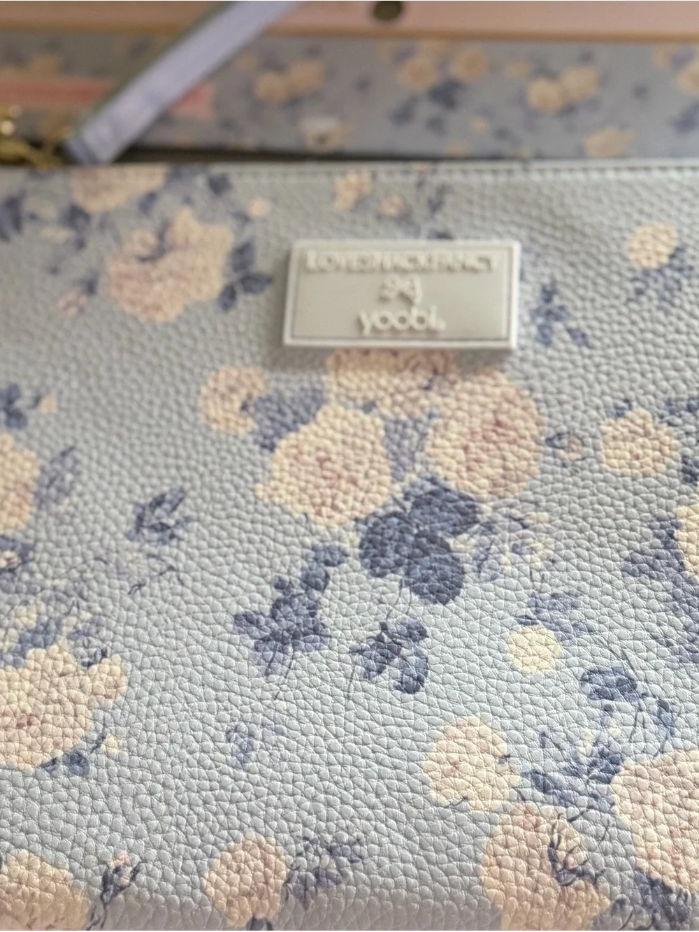 LoveShackFancy Yoobi Floral Pencil Case Wristlet Pastel Floral No.2 Pencils